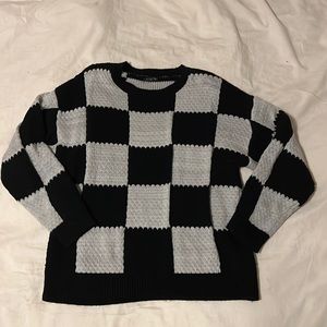 Wild Fable Checkered Sweater